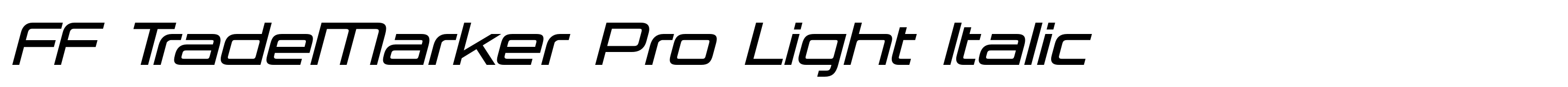 FF TradeMarker Pro Light Italic